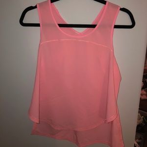 Pink lululemon tank top
